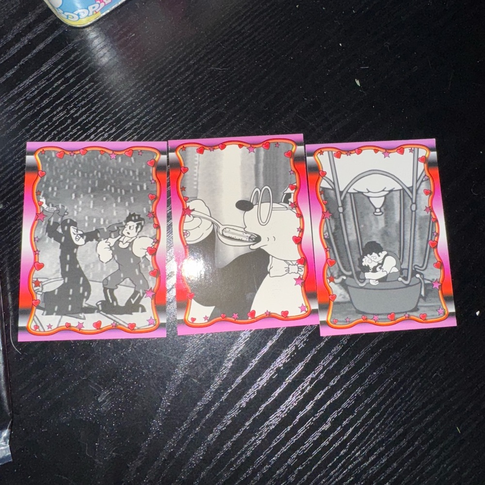 Betty Boop Trading Cards - Black, White, Pink